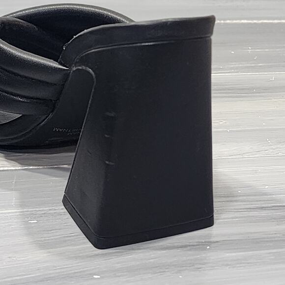 Abound Pearl Sandals Criss Cross Straps Square Toe Size 6 Black - Picture 4 of 12